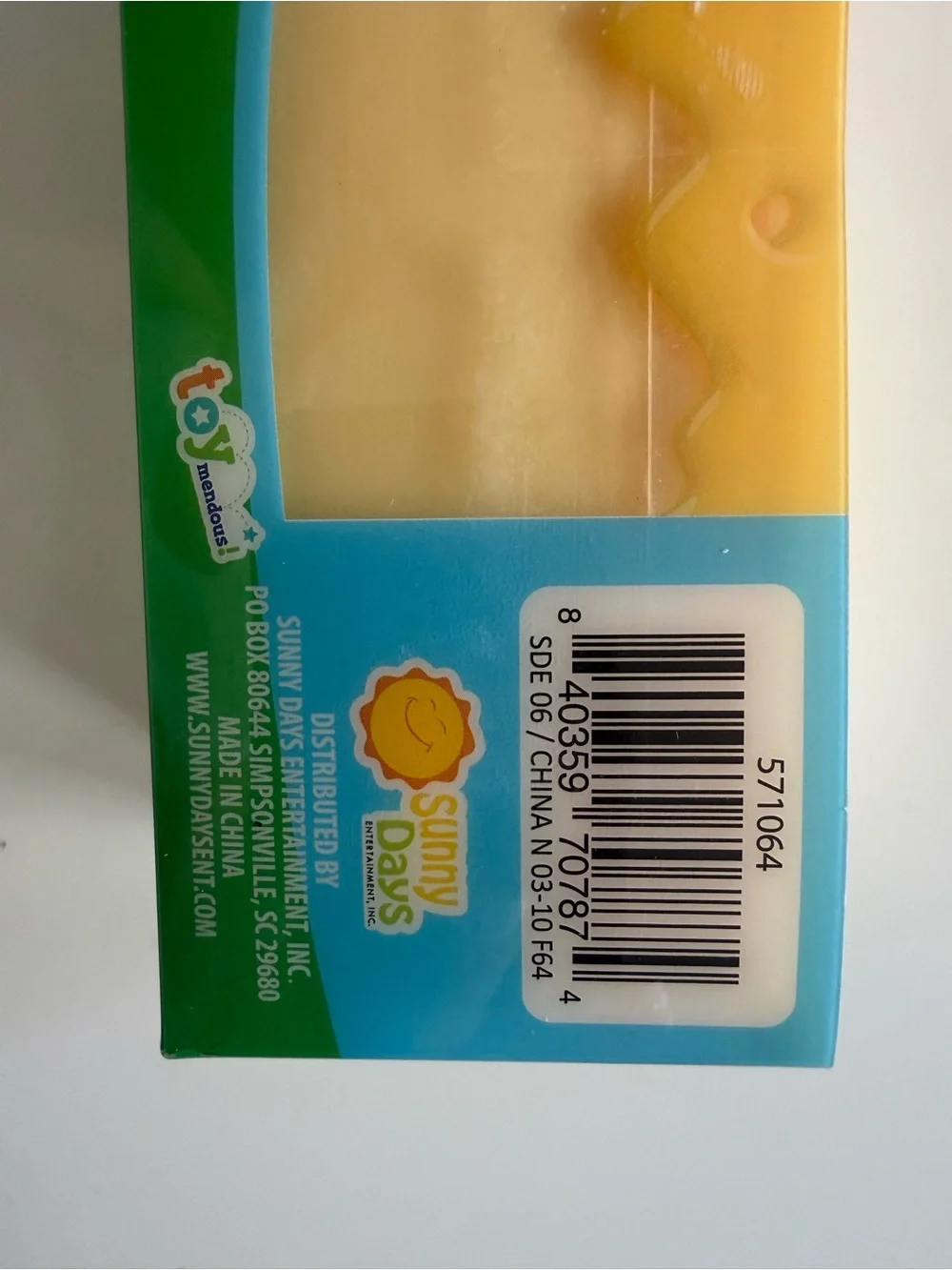 NEW SUNNY DAYS SQUEEZY Butter Shape Fidget Toy